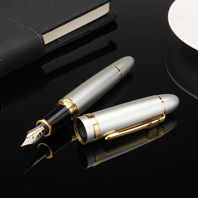 JINHAO Excutive Metal Fountain Pen 0.7mm Extra Fine Nib Bussiness Stationery Office school supplies