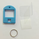 100PCS Color Plastic Keychain Luggage ID Card Name Label Keychain Keychain  I4M6
