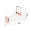 Miwoo M029 Transparent Acrylic Tape Cutter Stationery for School Office Desktop