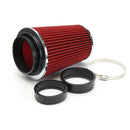 4 Inch Red Truck Long Performance High Flow Cold Air Intake Cone Dry Filter Car Air Filter