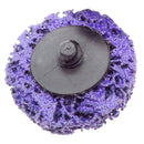 10Pcs/Set 2Inch 50MM Purple Diamonds Transfer Sand Disc Metal Grinding Diam J1E3