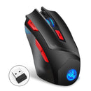 HXSJ T88 4800DPI Adjustable 2.4GHz Wireless Rechargeable Ergonomics Optical Mouse Gaming Mouse Mice
