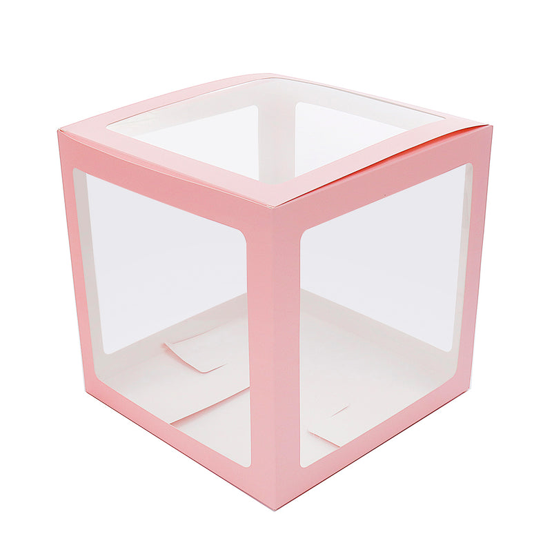 4Pcs DIY Transparent Balloon Box For Boy Girl Baby Shower Wedding Birthday Decorations