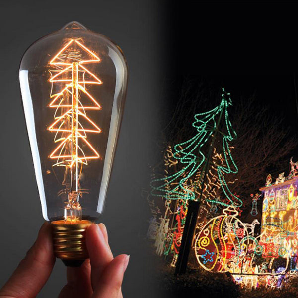 E27 ST64 40W Incandescent Bulb Edison Christmas Tree Light AC 110-120V