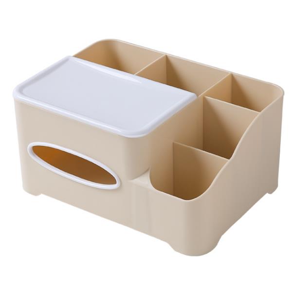 Wolff Friends W1615 Multi-function Tissue Box Remote Control Home Living Room Parts Storage Box Simple Paper Box Desktop Plastic Box