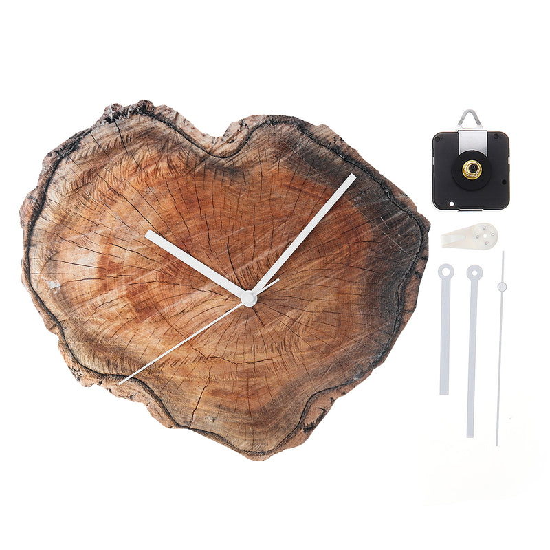 11'' Retro Wood Wall Clock DIY Living Room Home Bar Office Decoration 28cm Watch