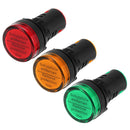 Machifit AD16-22DS AC220V 22mm Indicator Signal Light Lamp Panel Mount LED Power Indicator
