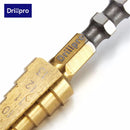 Drillpro DB-S3 3-13MM Titanium Coated Step Drill 1/4 Inch Hex Shank Stepped Drill