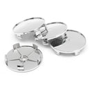 4Pcs 69mm Silver ABS Car Auto Wheel Center Hub Cap