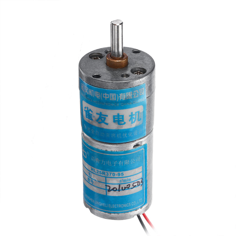 83r/min 370 Metal Torque Gear Reduction Motor 12V83 Rotation Carbon Brush Motor