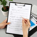 Deli 9224 A4 PVC Clip Board Portable Black Writing Board Clipboard Office School Meeting Accessories With Metal Clip