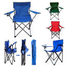 Outdoor Portable Folding Chair Fishing Camping Beach Picnic Chair Seat With Cup Holder