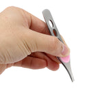 Y.F.M Stainless Steel Eyebrow Clip Tweezers Ingrown Hair Beard Picker Eyelashes Eyelids Sticker