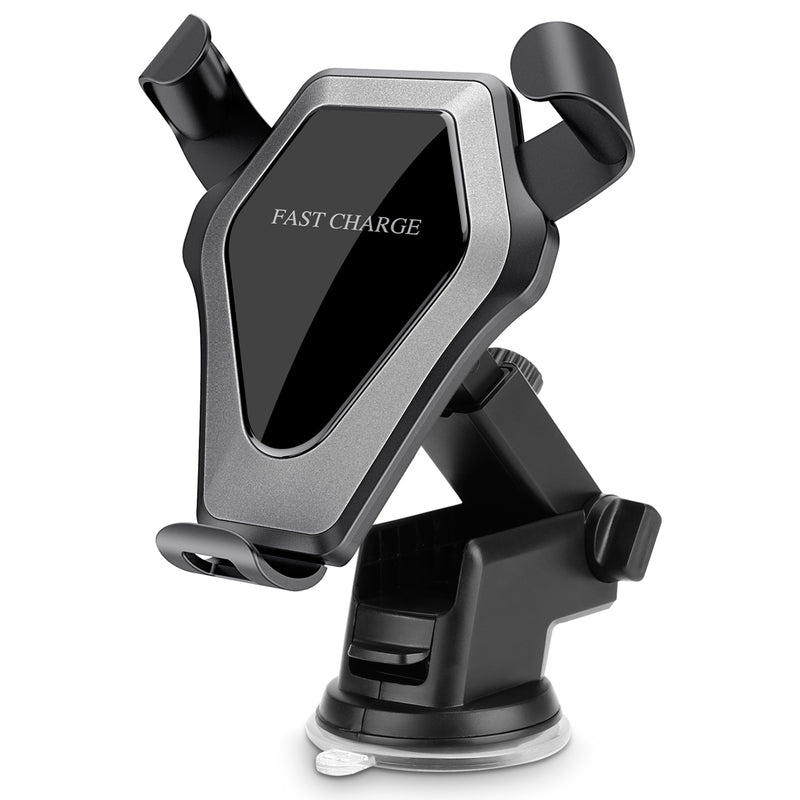 Bakeey Qi Wireless Car Suckers Cup Air Vent Mount Desktop Holder Fast Charger for iPhone X S8 Note 8