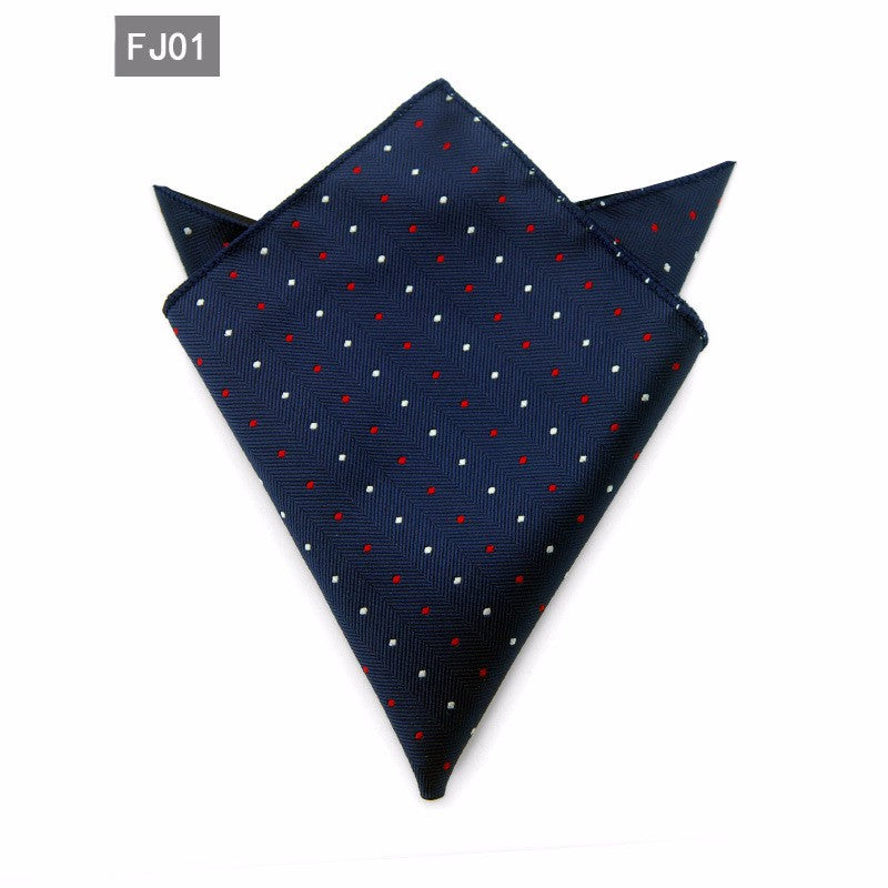 Fashion Handkerchief for Men Suit Western Style Dot Men Paisley Pocket Square Tie Handkerchiefs