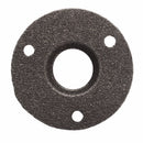 1/2 or 3/4 Inch Black Flange Iron Pipe Floor Fitting Plumbing Threaded Three Holes Flange