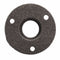1/2 or 3/4 Inch Black Flange Iron Pipe Floor Fitting Plumbing Threaded Three Holes Flange