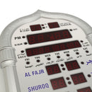 Islamic Automatic Azan Wall Silver Clock Prayer Ramadan Gift Home Decor