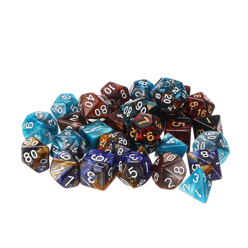 35PCS Metal Polyhedral Dices Set For Dungeons & Dragons Dice Desktop RPG Game