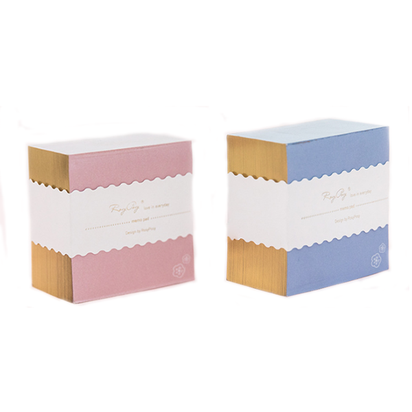 Rosy Posy Color Sticky Notes Thicker Note Paper Bronzing Tearable Blank Note Paper