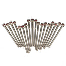 18Pcs Dental Stainless Mandrels Holder Tools Polishing Shank Mandrel Burs 2.35mm