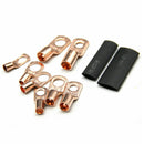 260 PCS SC6-SC25 Copper Ring Lug Terminal Mixed Shrink Tubing Cover With Box
