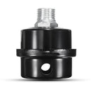 MPT1/2Inch 20mm Thread Dia Black Metal Air Compressor Intake Filter Noise Muffler Silencer
