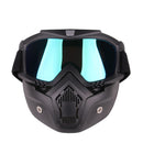 Windproof Goggles skiing Motorcycle Riding glasses+Breathable Face Mask