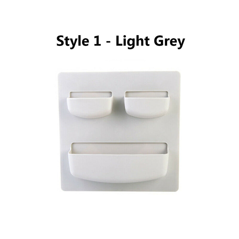 Home Wall Mounted Rack Organizer Cosmetic Sundries Holder Kitchen Bathroom Shelf Kitchen Storage Container