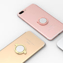 Metal Angel Devil Finger Ring Holder Mini Mirror 360 Degree Rotation Phone Stand for iPhone Samsung