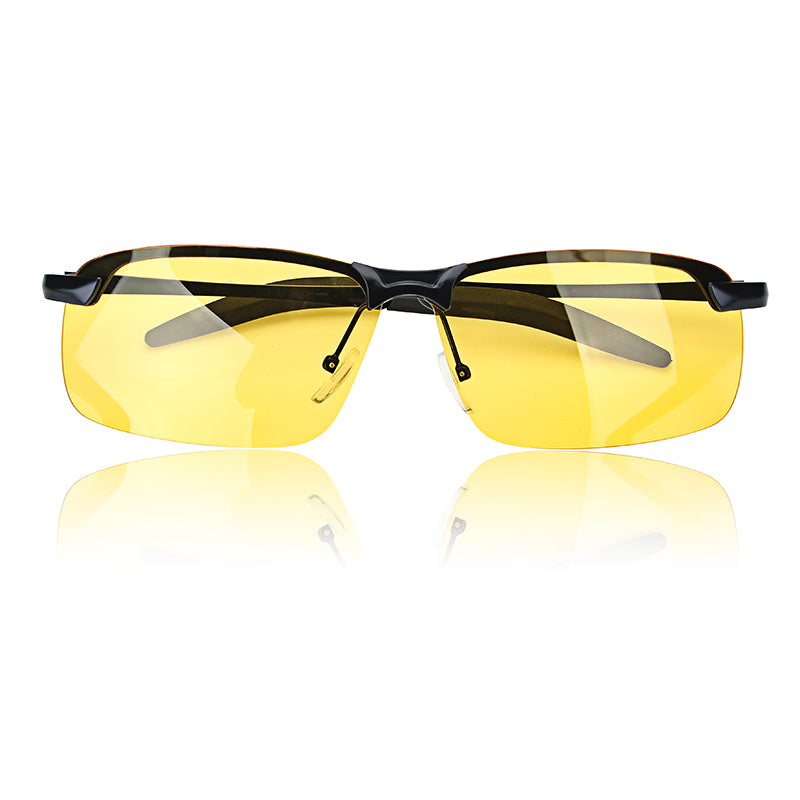 Suleve G02 Black Frame Night Driving Anti Glare Glasses Polarized UV400 Sunglasses Rainy Driver Safety