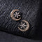 Star-Studded Moon Flower Embossed Earrings Female Retro Style