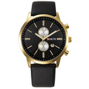 NORTH 6008 Fashion Men Quartz Watch Casual Leather Strap Bussiness Wristwatch