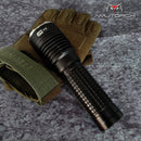 AMUTORCH JMX8 XPL HI 1200LM 5Modes Long-range Tactical LED Flashlight Stainless Steel Attack Head