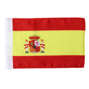 Motorcycle America France Germany Brazil Spain Flag Pole Rear Luggage Rack