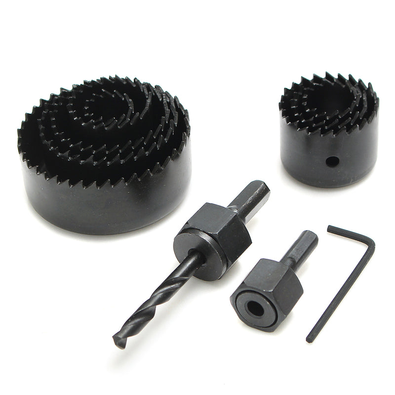 11pcs Hole Saw Cutter Set 19-64mm Carbon Steel Saw for Wood Metal Cutting