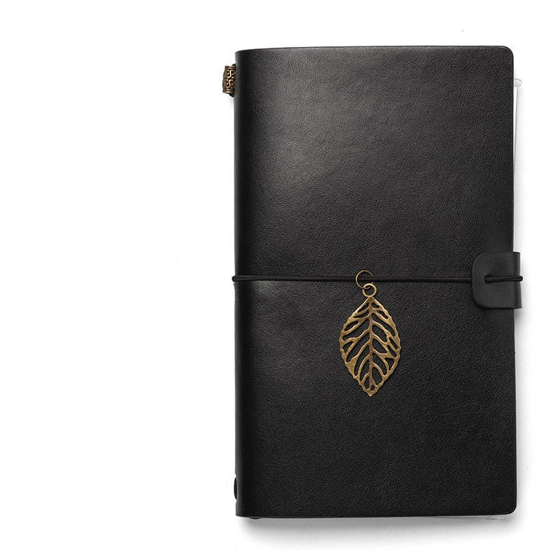 Business bandage travel book account notebook custom retro real leather stationery notebook