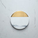 Gold marble Coaster Cup Mat Placemat Pad Holder 3 Styles Round Square Octagon