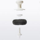 Jordan&Judy Steel Wool/Fiber Pot Cleaning Brush Detachable Kitchen Dish Cleaner Oil Remover w/ PP Round Handle Brush Head Replacement from Xiaomi Youpin