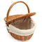 Wicker Hand Camping Picnic Storage Baskets Shopping Hamper with Lid Handle
