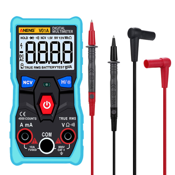 ANENG V01A Digital True RMS Multimeter Tester Autoranging Automotriz Multimeter Blue Color