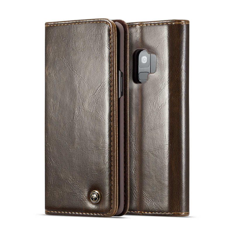 Caseme Wallet Kickstand Protective Case For Samsung Galaxy S9 Magnetic Flip Card Slots