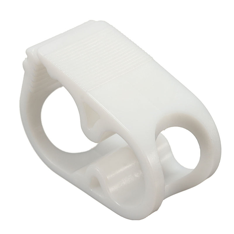 5pcs Plastic Pinch Clamp Siphon Hose Flow Control Valve Tube Clamp Medium White/Black 7.5 MM