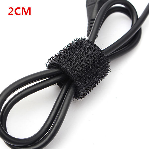 25M Black Strapping Cable Tie Magic Tape