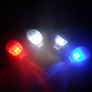 2PCS Red Bicycle Bike Light Waterproof Silicone LED Flashlight