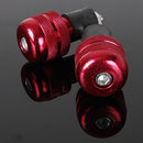 Four Red 22mm Motorcycle Round Handlebar End Weight Balance Plug