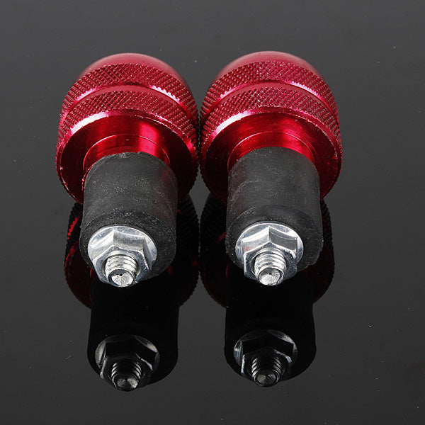 Four Red 22mm Motorcycle Round Handlebar End Weight Balance Plug
