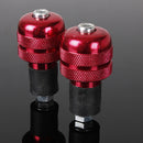 Four Red 22mm Motorcycle Round Handlebar End Weight Balance Plug