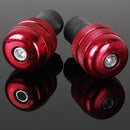 Four Red 22mm Motorcycle Round Handlebar End Weight Balance Plug