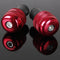 Four Red 22mm Motorcycle Round Handlebar End Weight Balance Plug